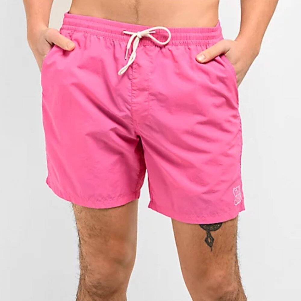 Empyre Graffiti Floater Bright Pink Board Swim Mens Shorts M Drawstring Outdoors